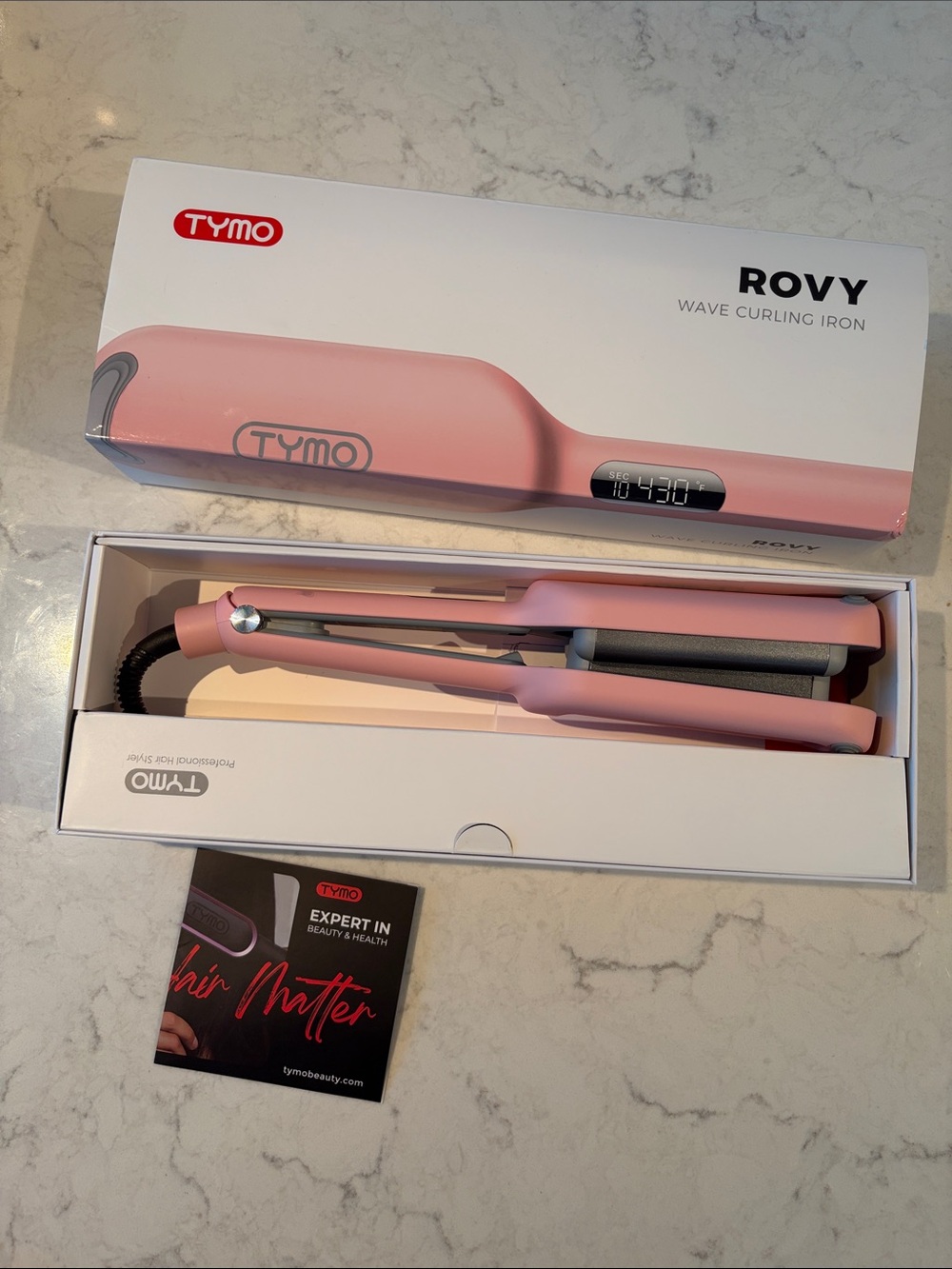 Tymo ROVY Wave Curling Iron - Pink